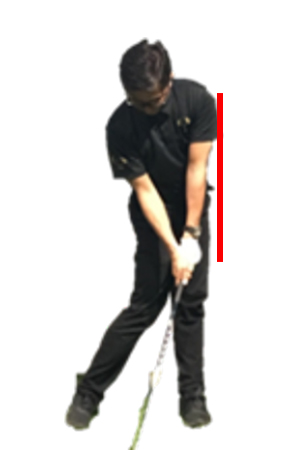 肘が引ける